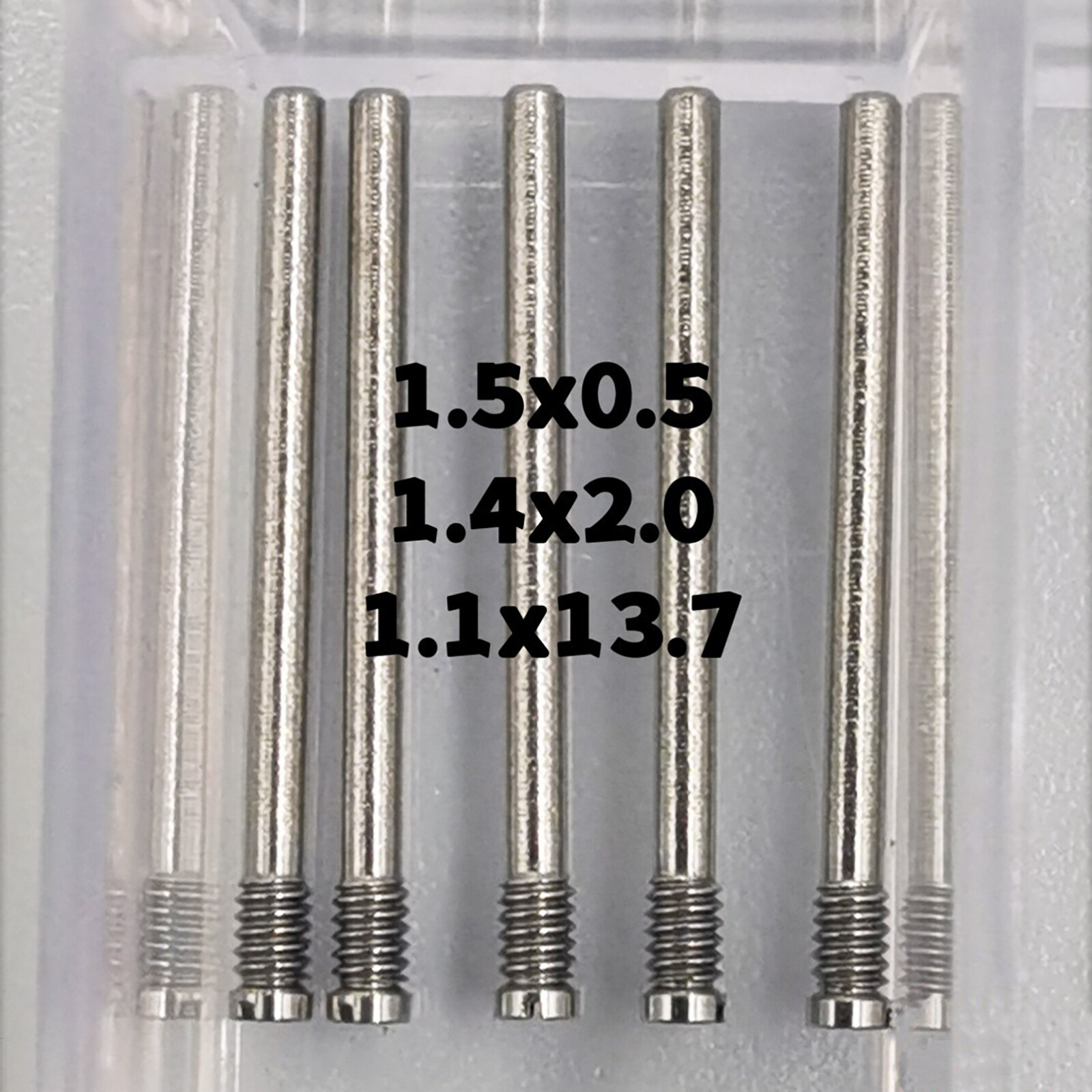 100Pcs 20 Size Stainless Steel Watch Screw Assortment For Rlx Watch Band Strap