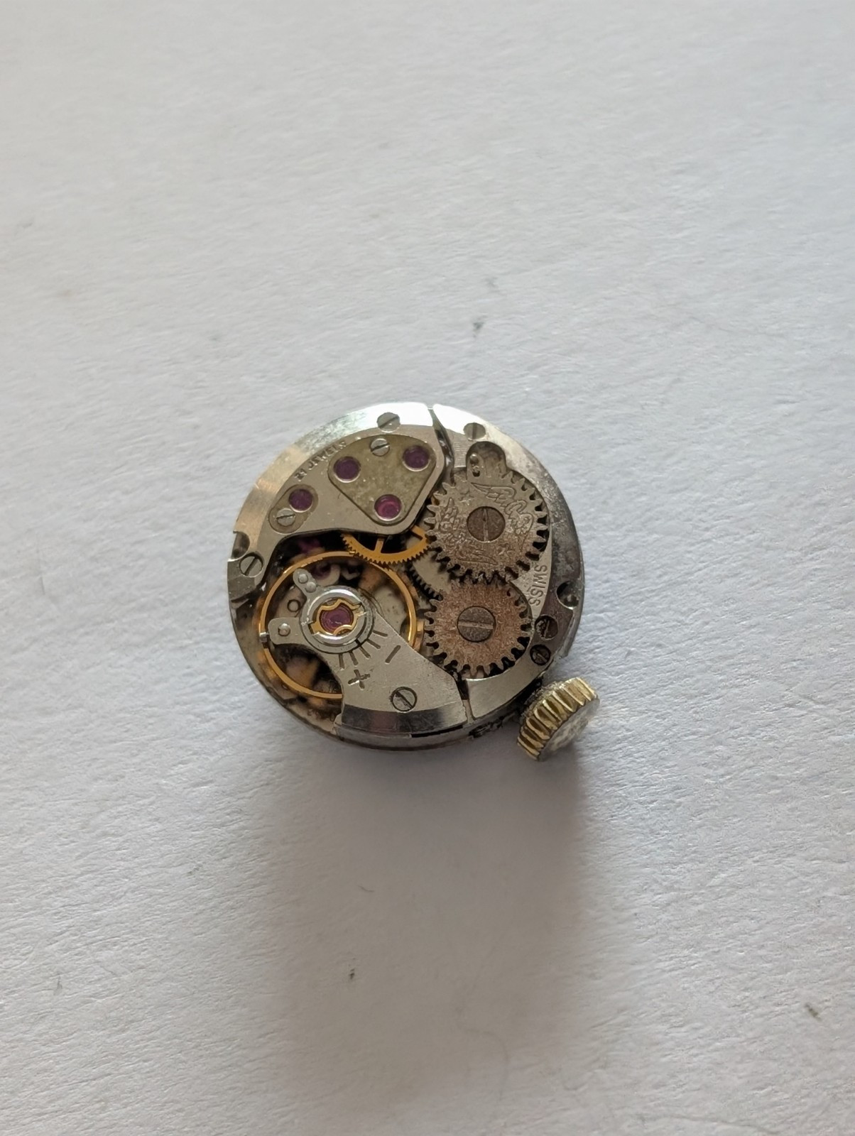Vintage ETA 2410 Mechanical Watch Movement (Runs)