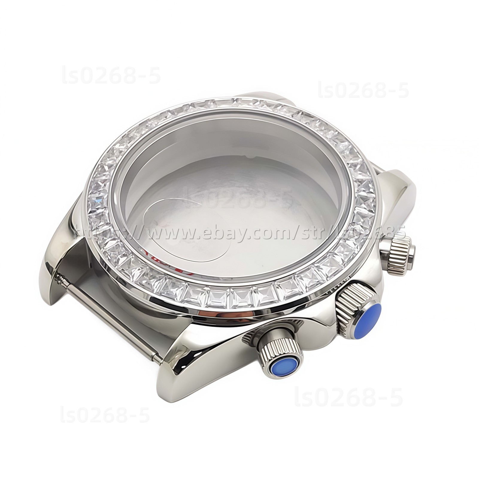 40mm VK63 Diamond Case Sapphire Crystal Stainless Steel Watch