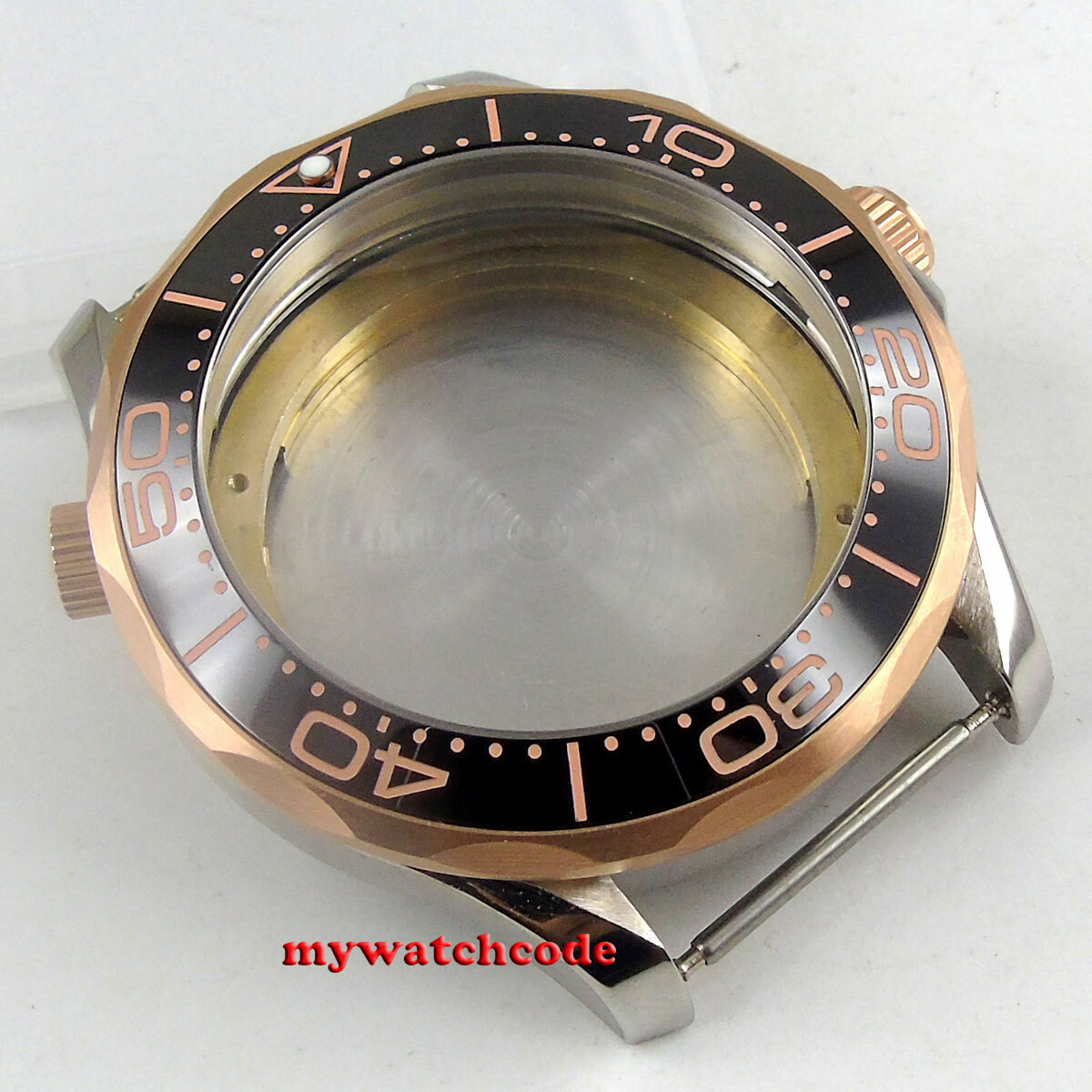 41mm black ceramic bezel sapphire glass Watch Case fit ETA 2824 2836 MOVEMENT