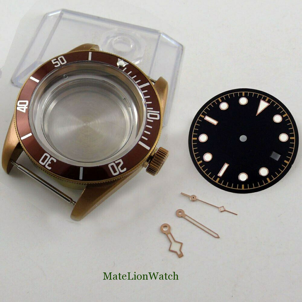 41mm Watch Case+Hands+Dial Fit For NH35/NH35A Sapphire Glass 100M Waterproof