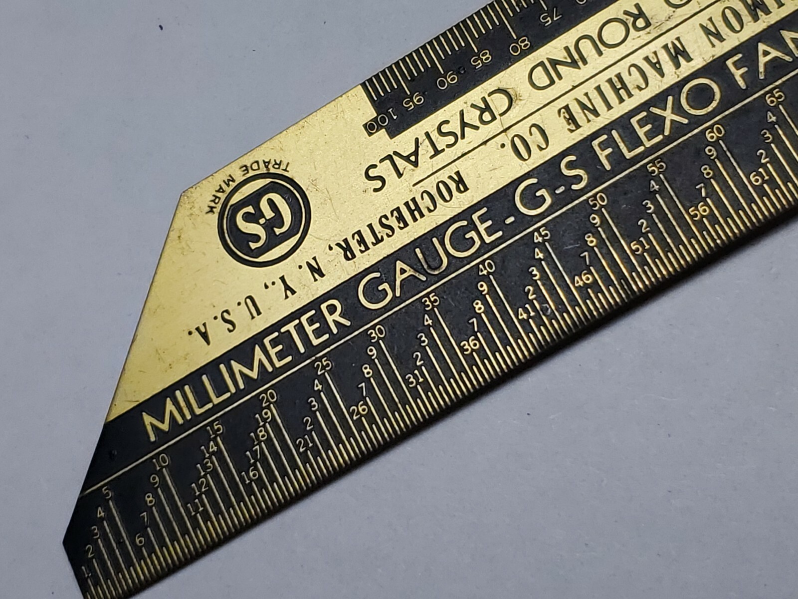 VTG GERMANOW-SIMON WATCH MAKERS GAUGE FOR G-S FLEXO ROUND CRYSTALS