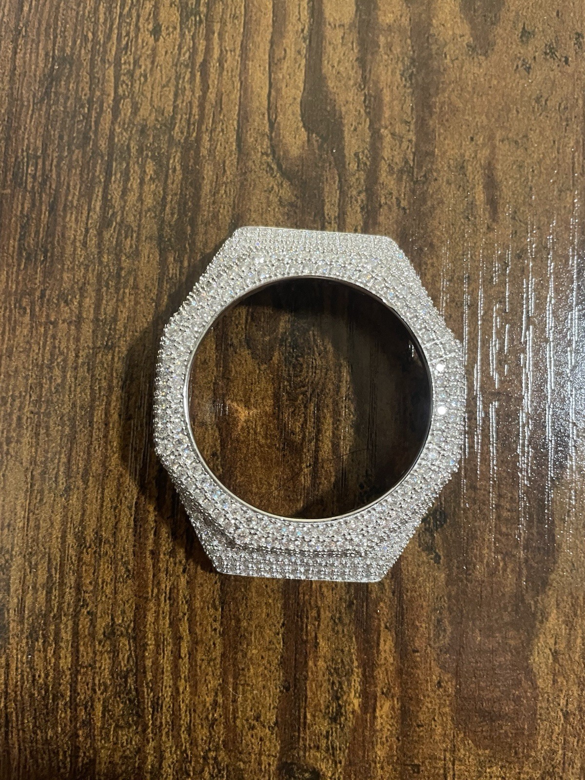 S925 Sterling Silver Iced Out Bezel/Insert Cover for G Shock GA2100