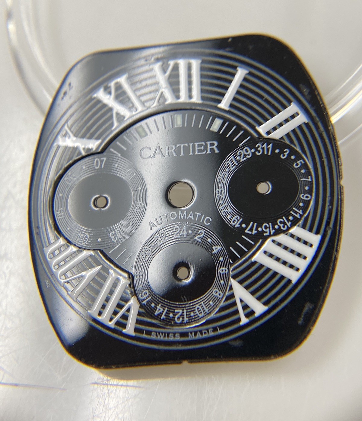 Original Cartier Roadster Chronograph 2618 Cal. 8510 Black/White Roman Dial