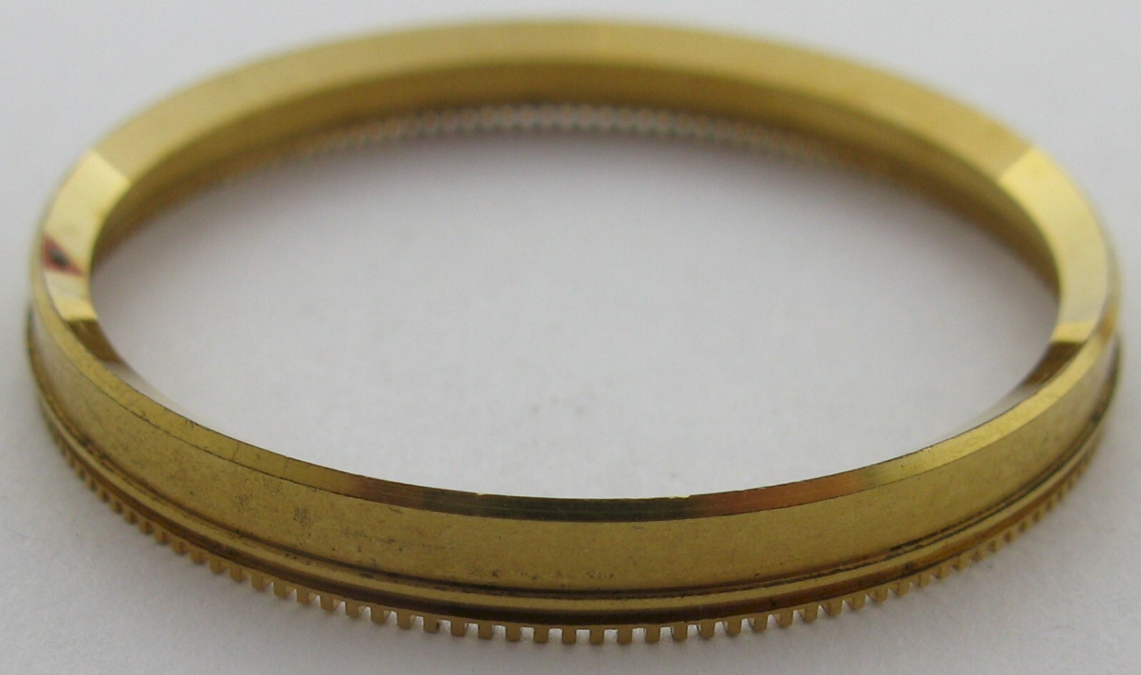 Seiko 4006 A Bell-Matic watch parts gilt inner rotating bezel / chapter