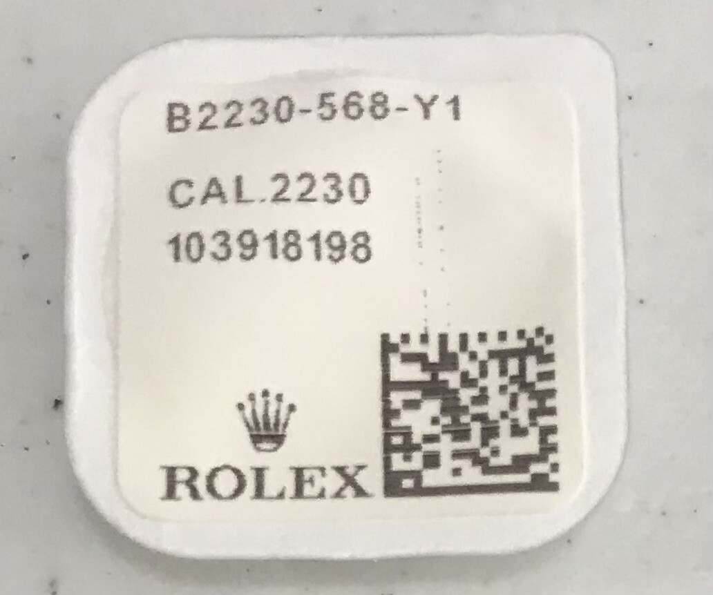 Rolex Calibre 2230 Axle for Oscillating Weight #568 – New Sealed Package