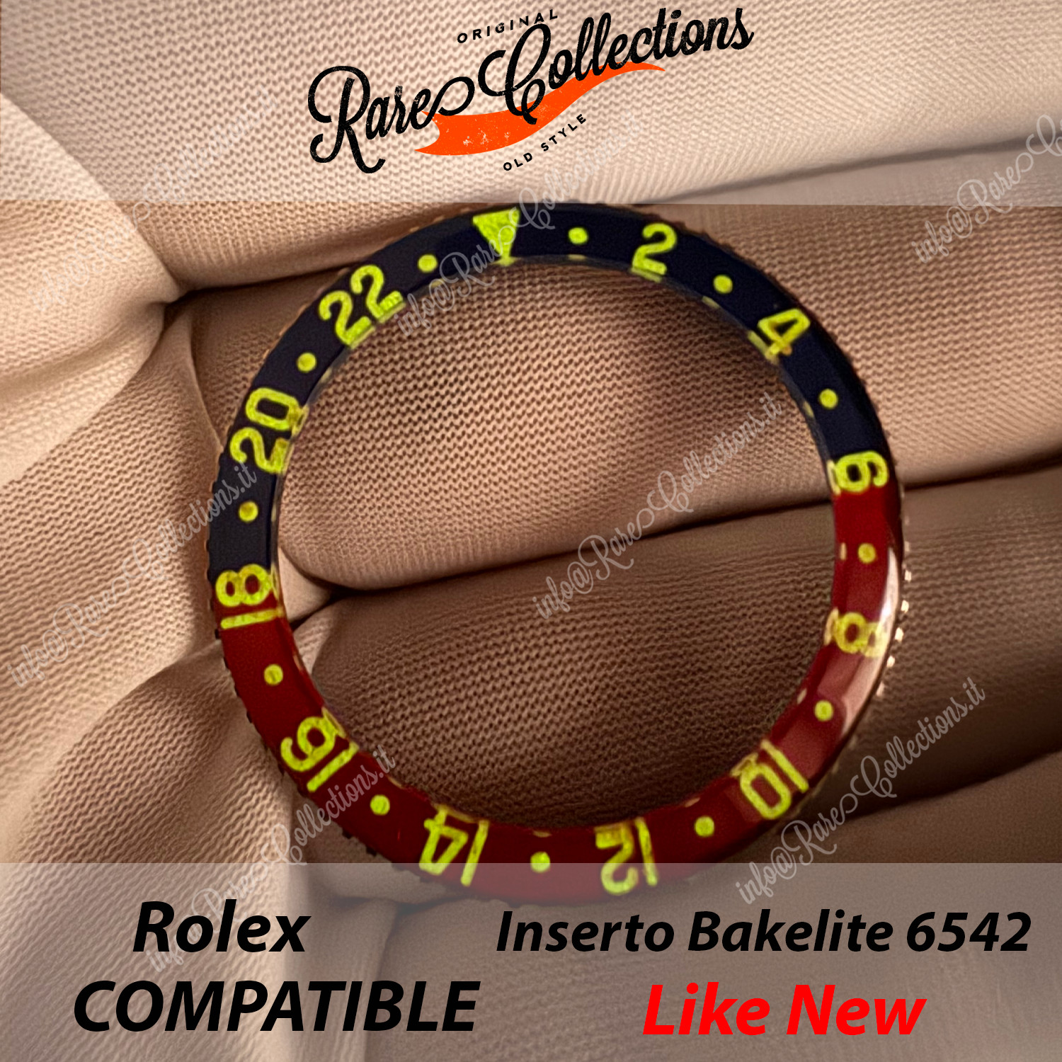 Insert 6542 Bakelite equal to new for Rolex (cod. Complete) Bezel
