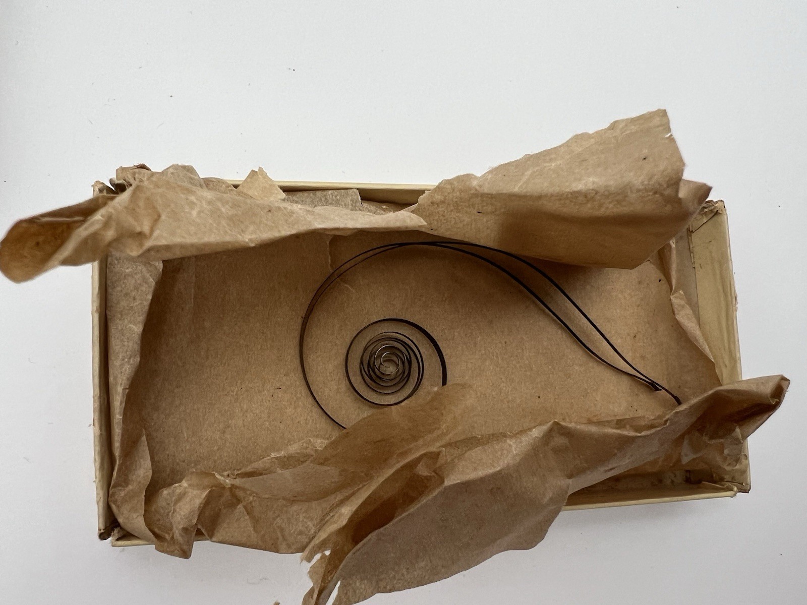 Vintage H.S. Meiskey Hampden Pocket Watch Mainsprings Original Box Lot of 2