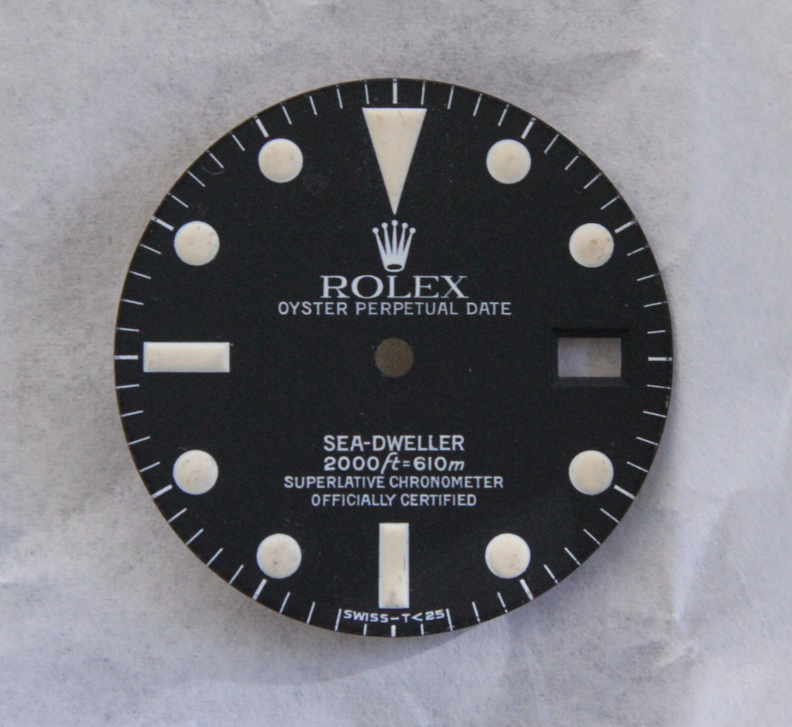 Vintage Rolex 1665 sea dweller dial white letters SD 2000ft 610m tritium