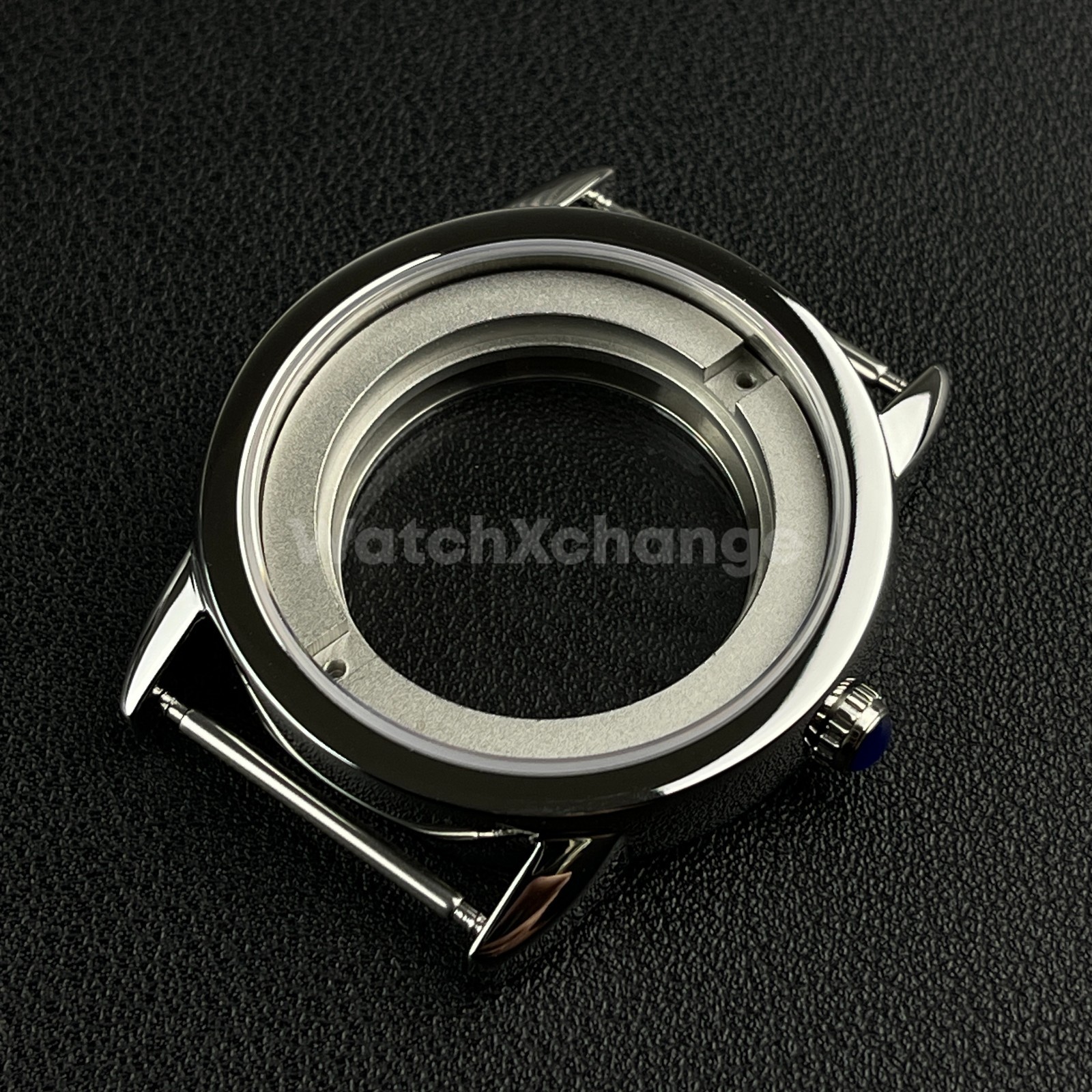 Sapphire Crystal 42mm Stainless Steel Watch Case For ETA 2824 PT5000 Movement