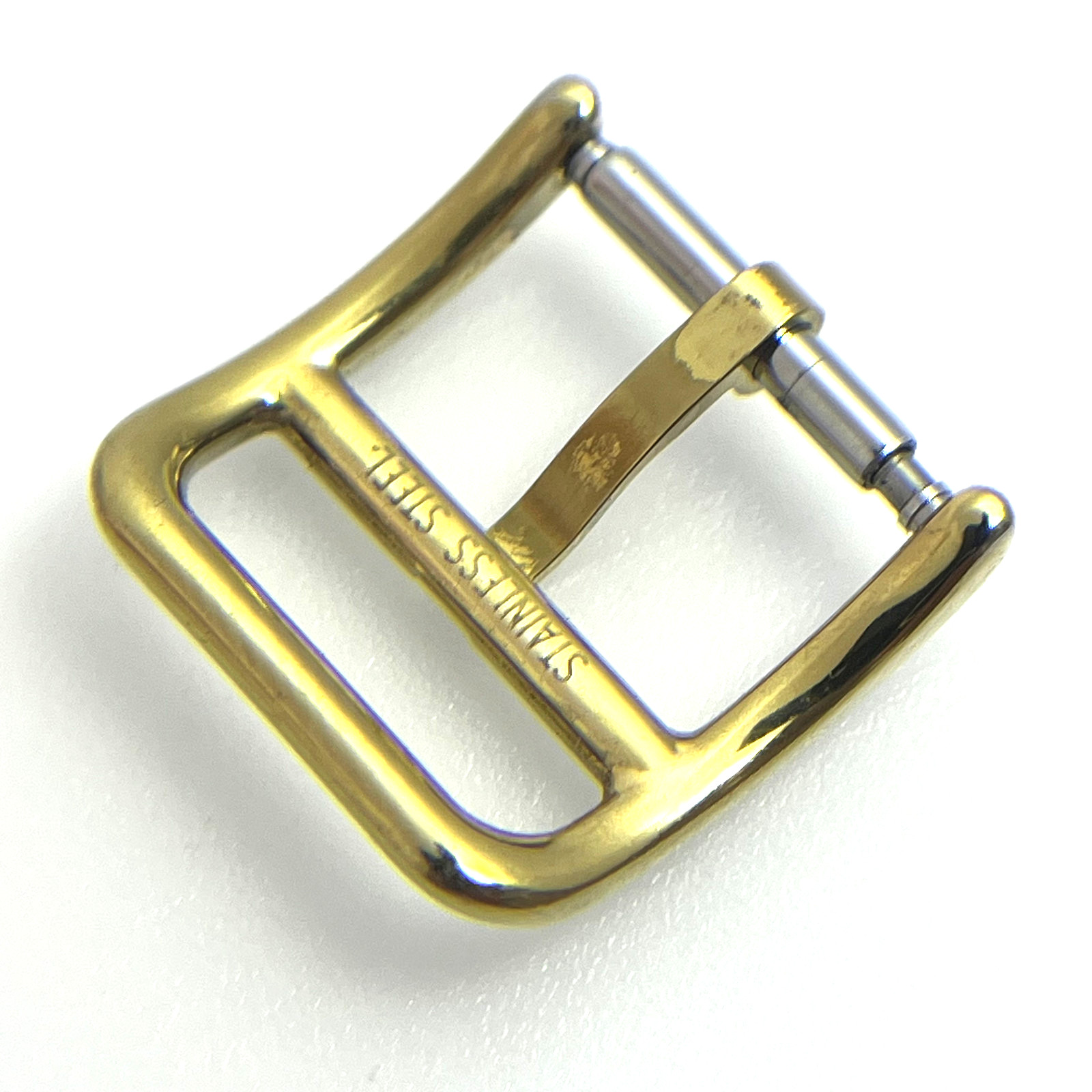 Hermes 14mm Gold-Plated Stainless Steel Tang Buckle for Watch Band Strap #B772