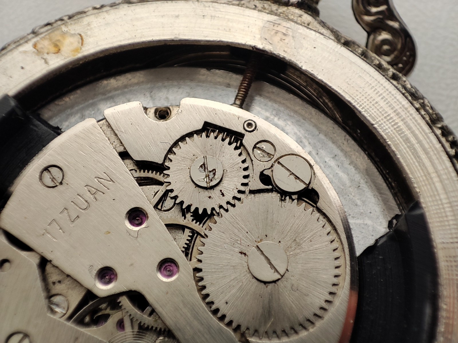 Rugby pocket Watch quasar – 46.5 mm – for parts and spares