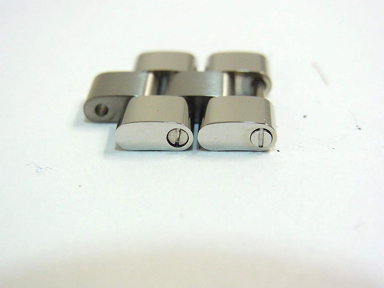 Cartier Roadster Watch 15mm Genuine SS Link Band Bracelet Parts 2pcs set Mint