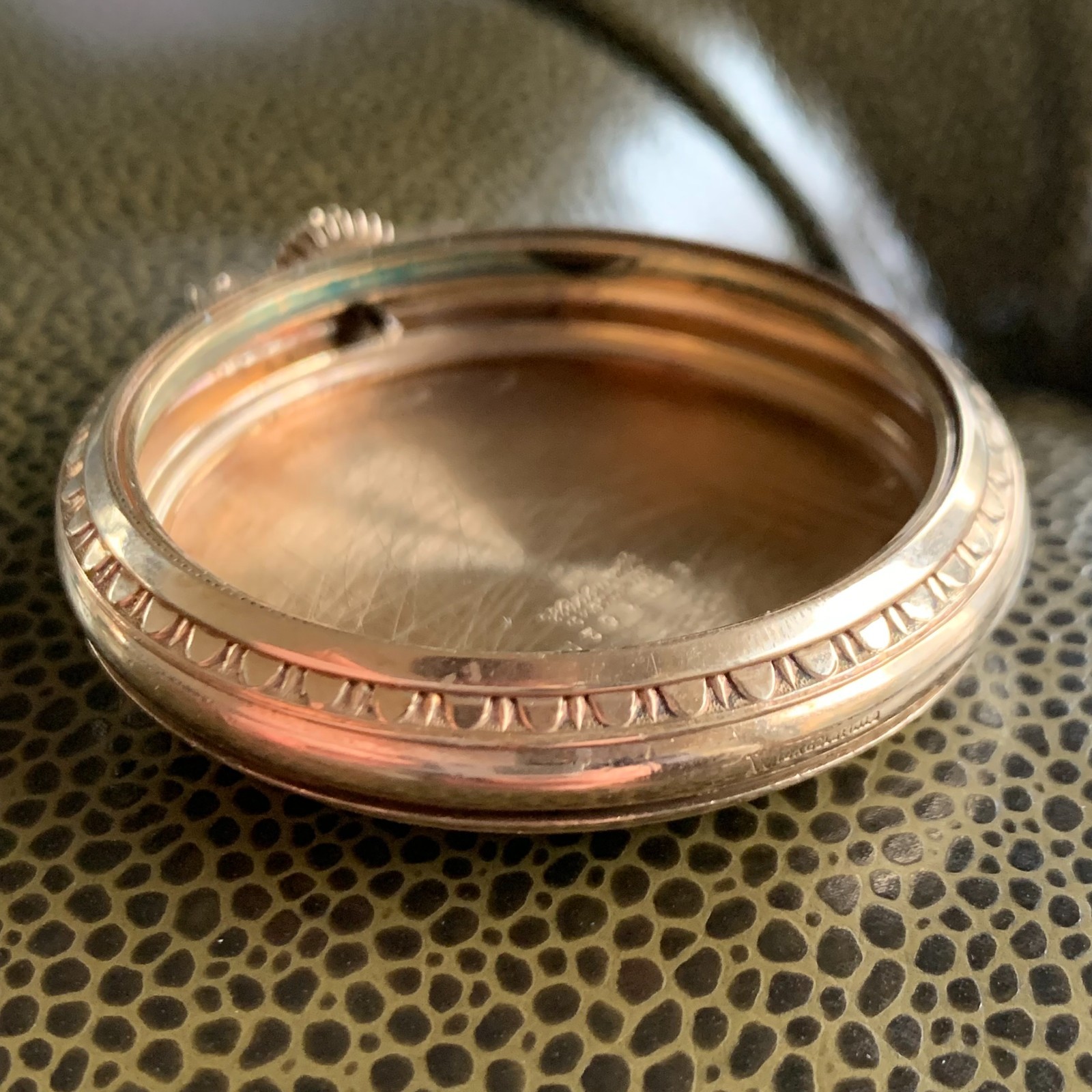 Wadsworth 10K Gold Filled BOC Railroad Case Fits Hamilton Pocket Watch #1