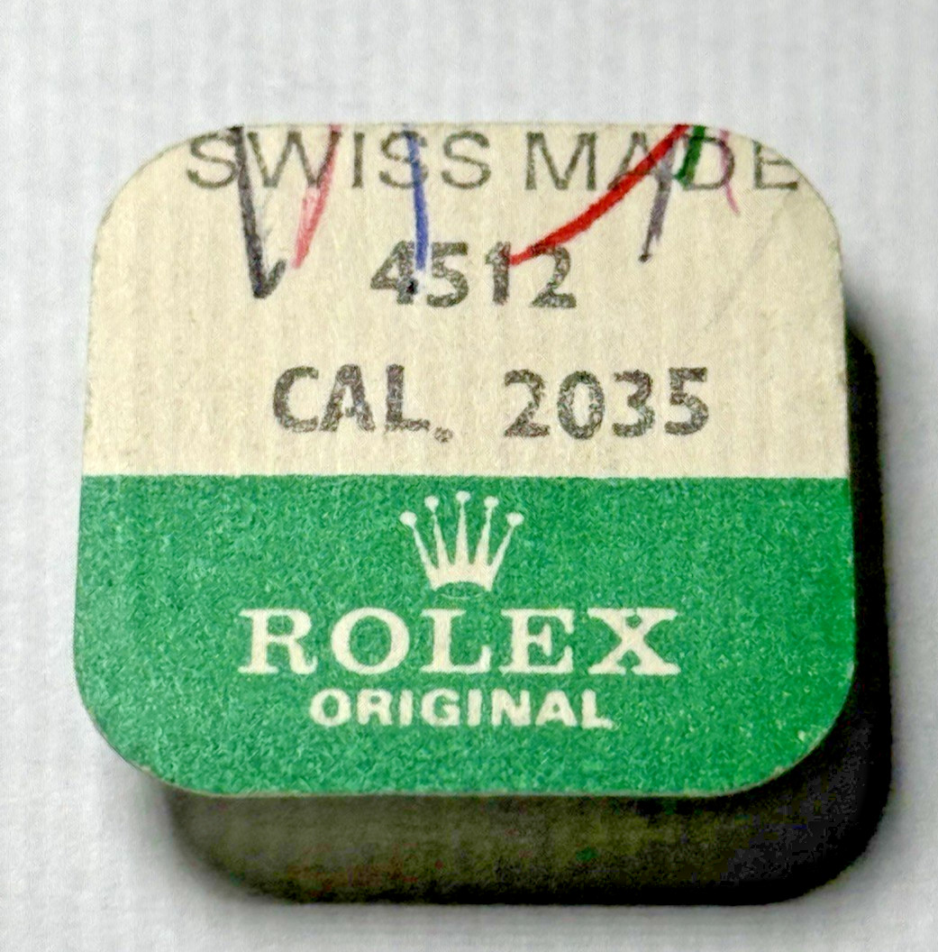 Genuine Rolex Cannon Pinion Tall Cal 2035 Ladies Date Part 4512 NOS SEALED