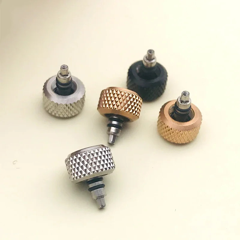7Mm Screw-In Watch Crown SKX007 SRPD Replace Crown Engraved Signed ‘S’ Fits Nh35