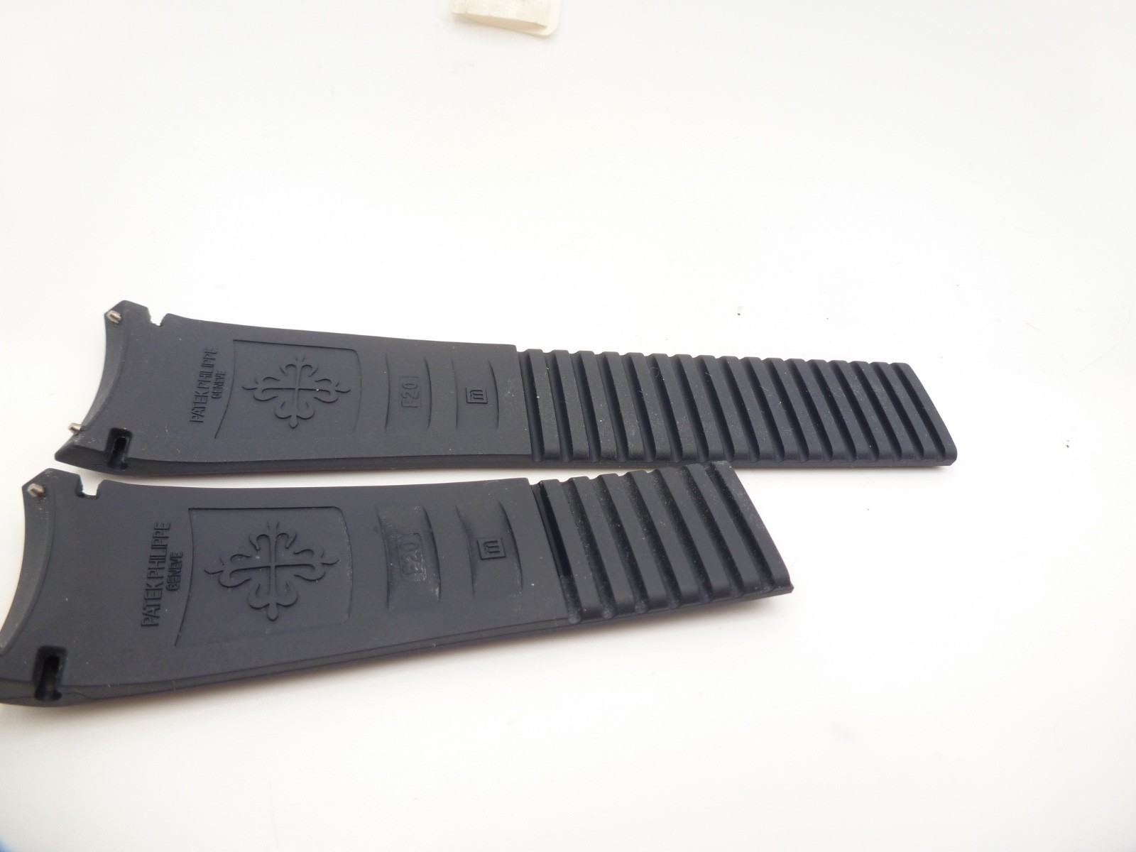 Original Patek Philippe 5968A 5968G Black Rubber Strap 22x18mm used