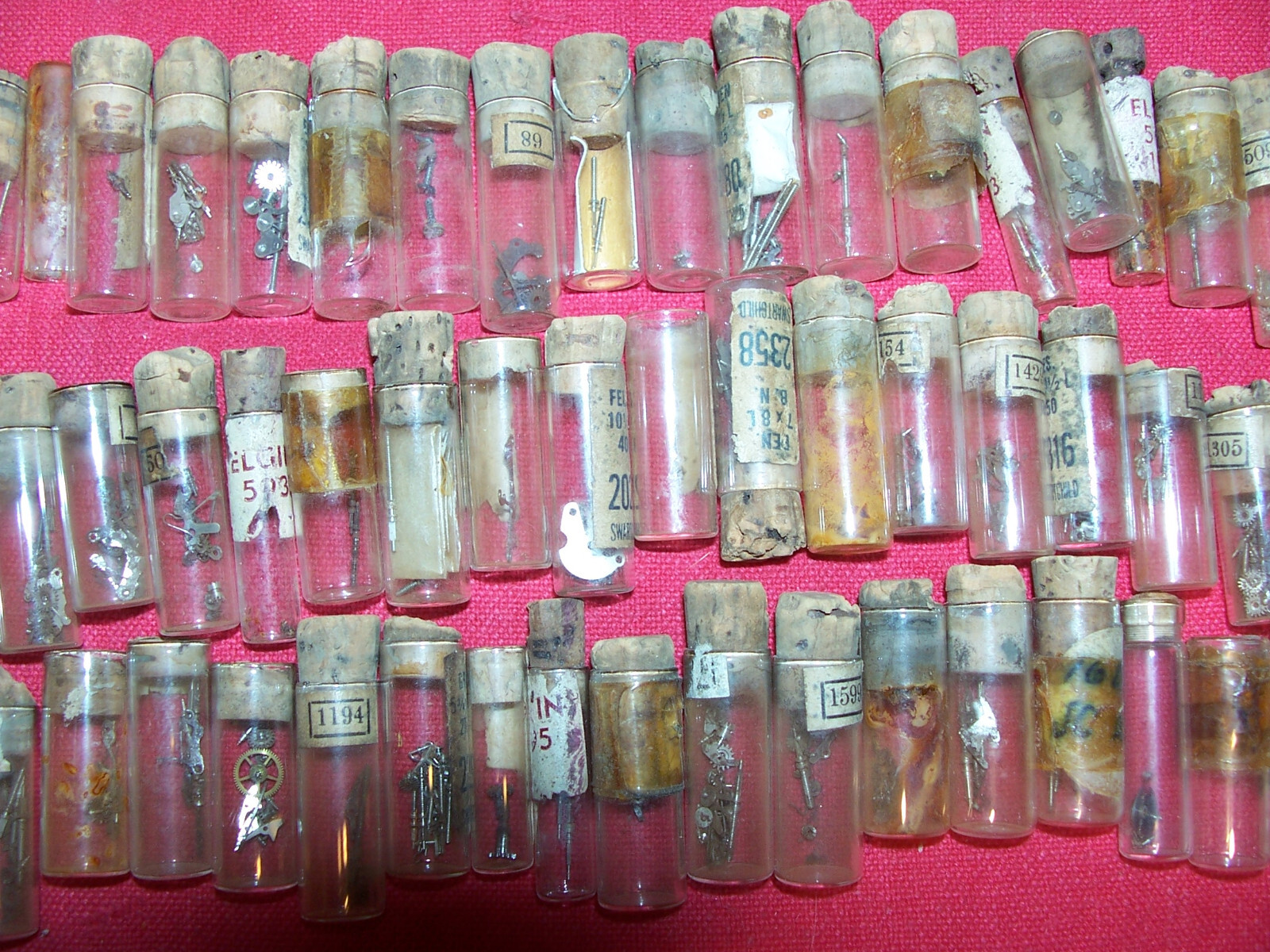 Wrist Watch Repair Parts Swartchild Elgin Vintage Swiss Watchmaker Assortment