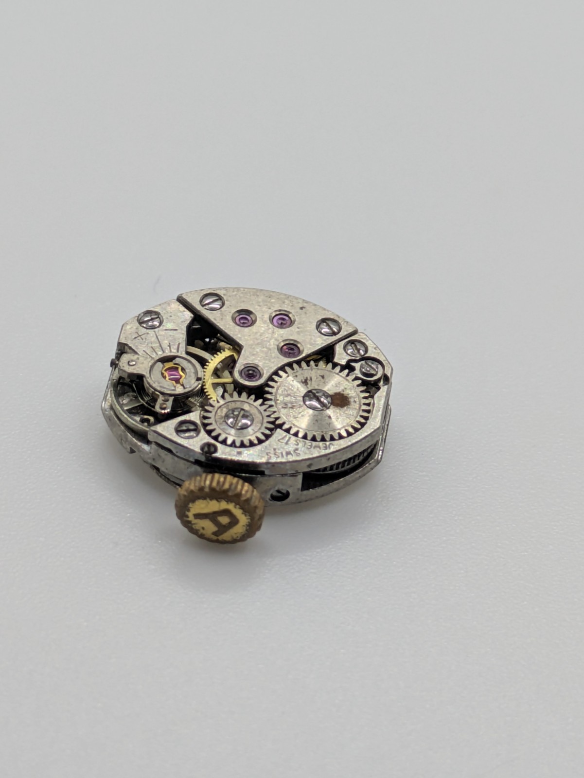 FEF 6620 Avia Manual Wind Watch Movement 17 Jewels Swiss 15.8mm Untested