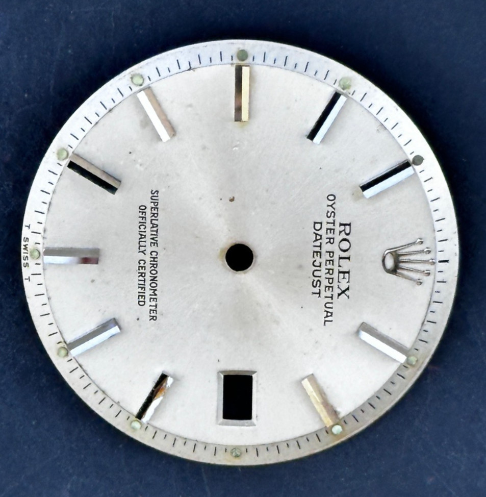 Vintage Rolex Oyster Perpertual Datejust Watch Dial For 36mm Case 1601 1603 1600