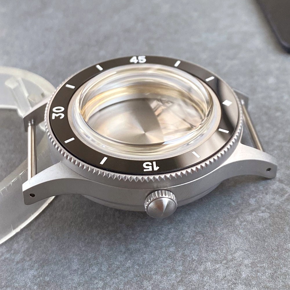 Sandblasted 40mm Diving Watch Case Dial Fit NH34 NH35 NH38 ETA2824 PT5000 SW200