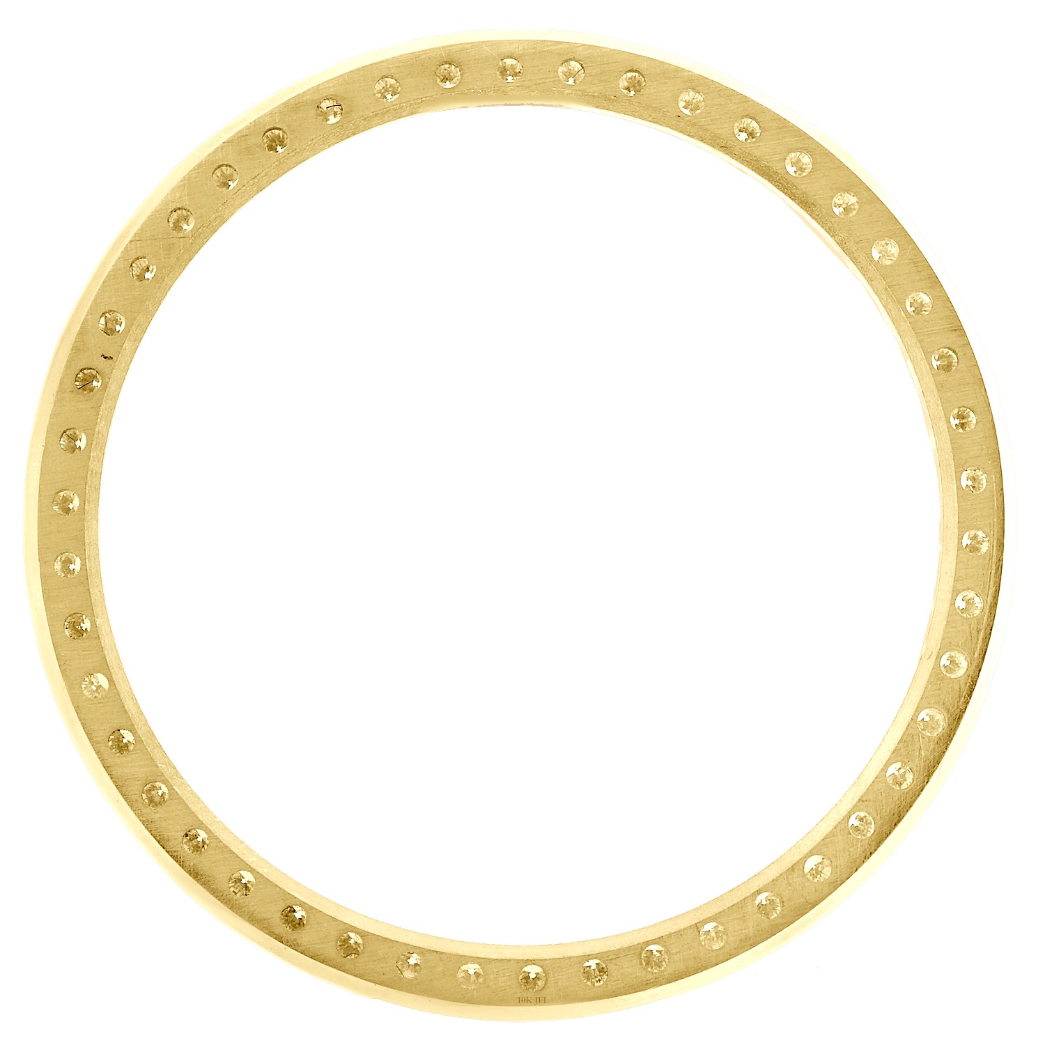 10K Yellow Gold Custom U-Cut Diamond Bezel For Rolex DateJust MidSize 31mm 1 CT