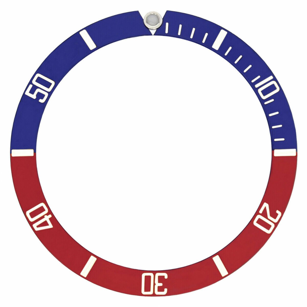 Submariner Bezel Insert For Rolex Submariner 16610LV, 16613 Blue/Red Pepsi