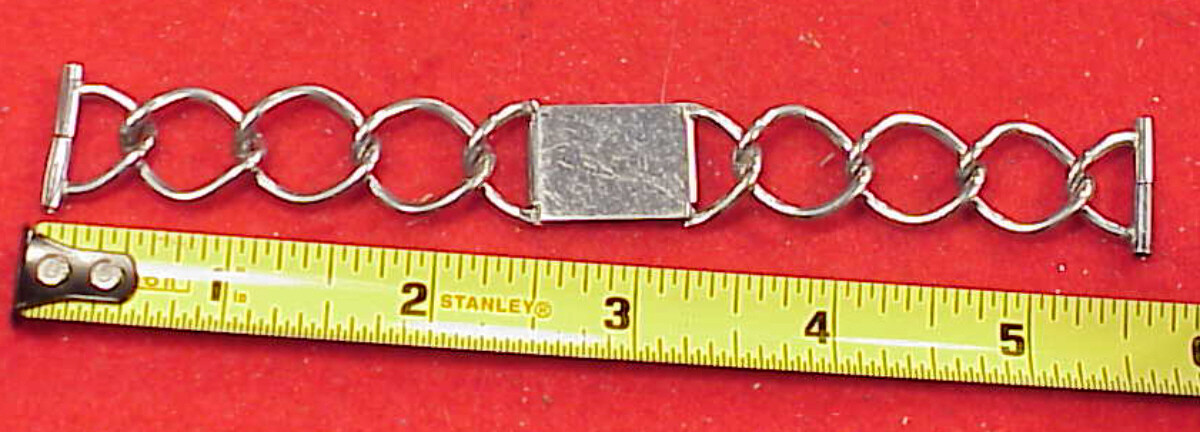 19MM 1930s Armbrust Aviator Chrome Plated STAINLESS Pilot Vintage Watch Band