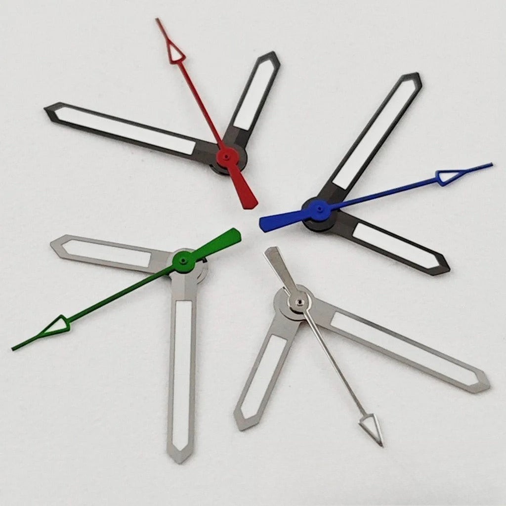 Multicolor Modified Watch Hands Green Luminous for NH34 NH35 4R35 NH36 4R36 7002