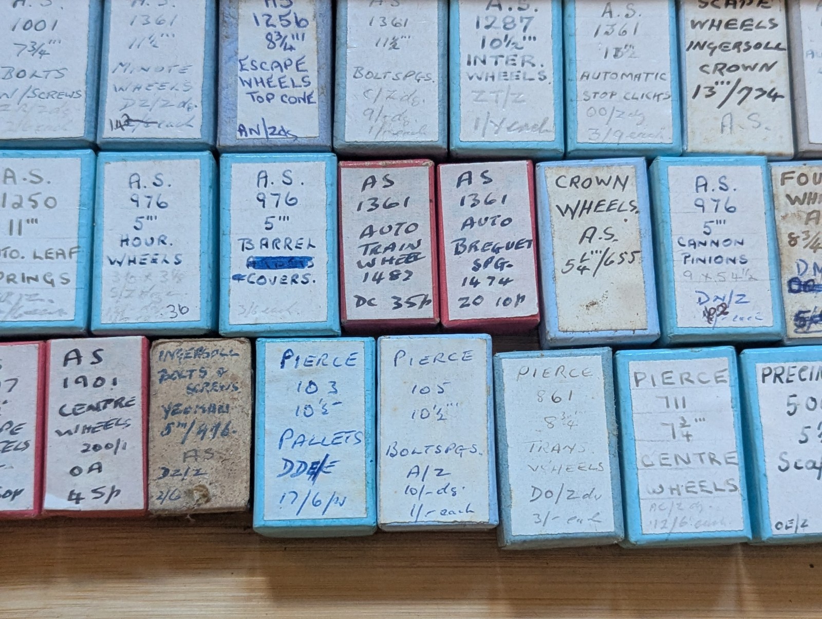 Watch Parts, New Old Stock in Boxes, Various Makes / Cals, AS, Pierce etc #R607