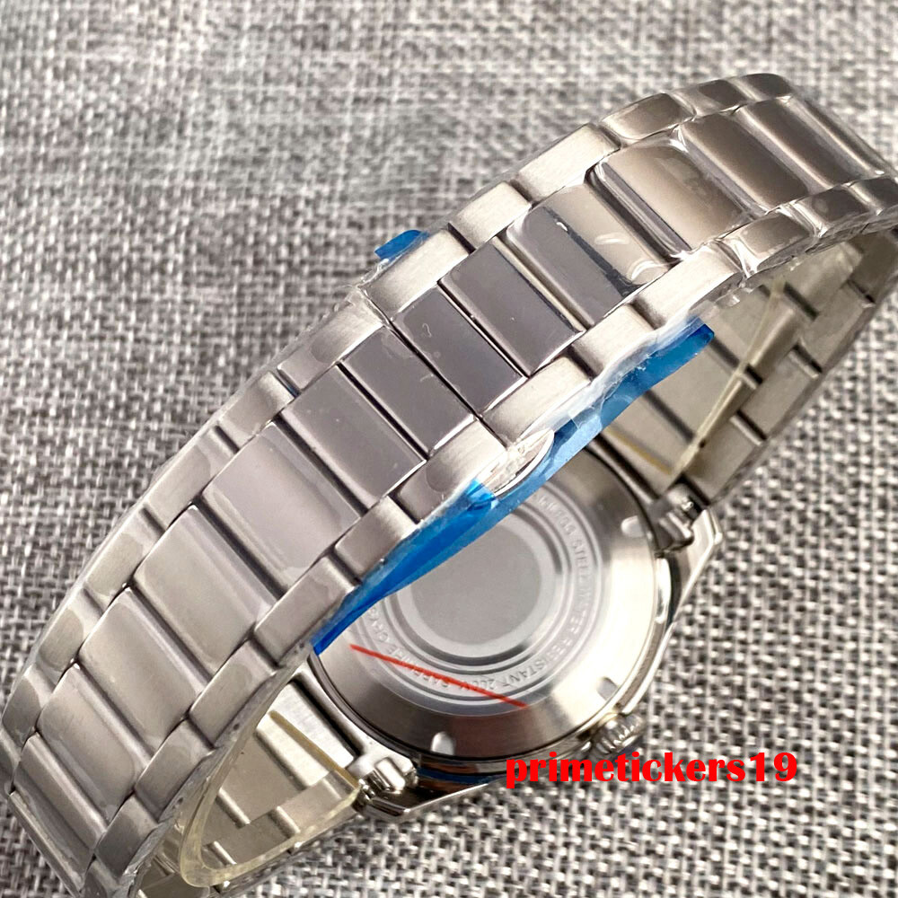 120 Clicks Double Domed Sapphire 20bar 40mm Watch Case Bracelet Fit NH35 PT5000