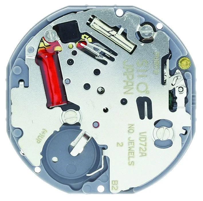 New Japan SII / TMI / Epson VD72 Watch Movement, 10 1/2 Ligne, 2 Hands, 1 Eye