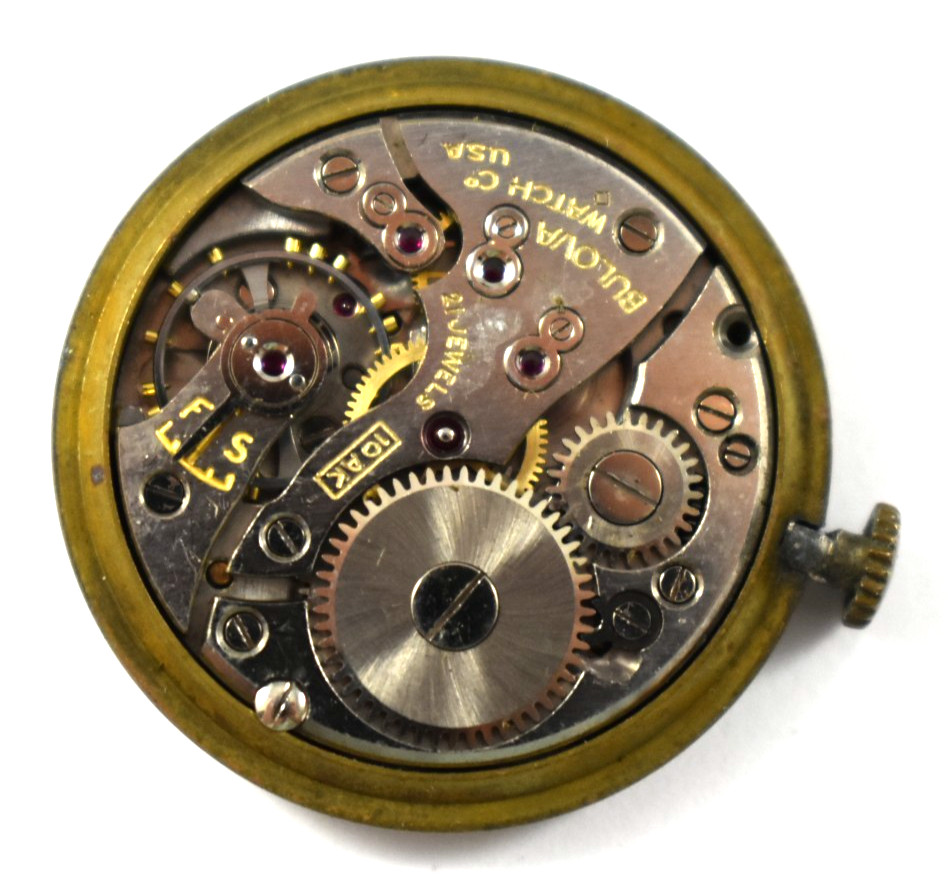 Vintage Bulova Manual Wind 21J 10AK Wrist Watch Movement lot.wm