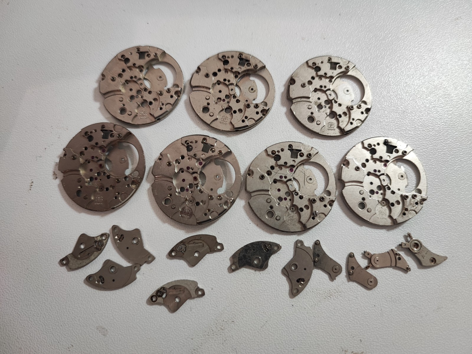 AS ST 1950/51 Watch LOT Main Plate – Platina – Part 25.9 mm For parts and spares