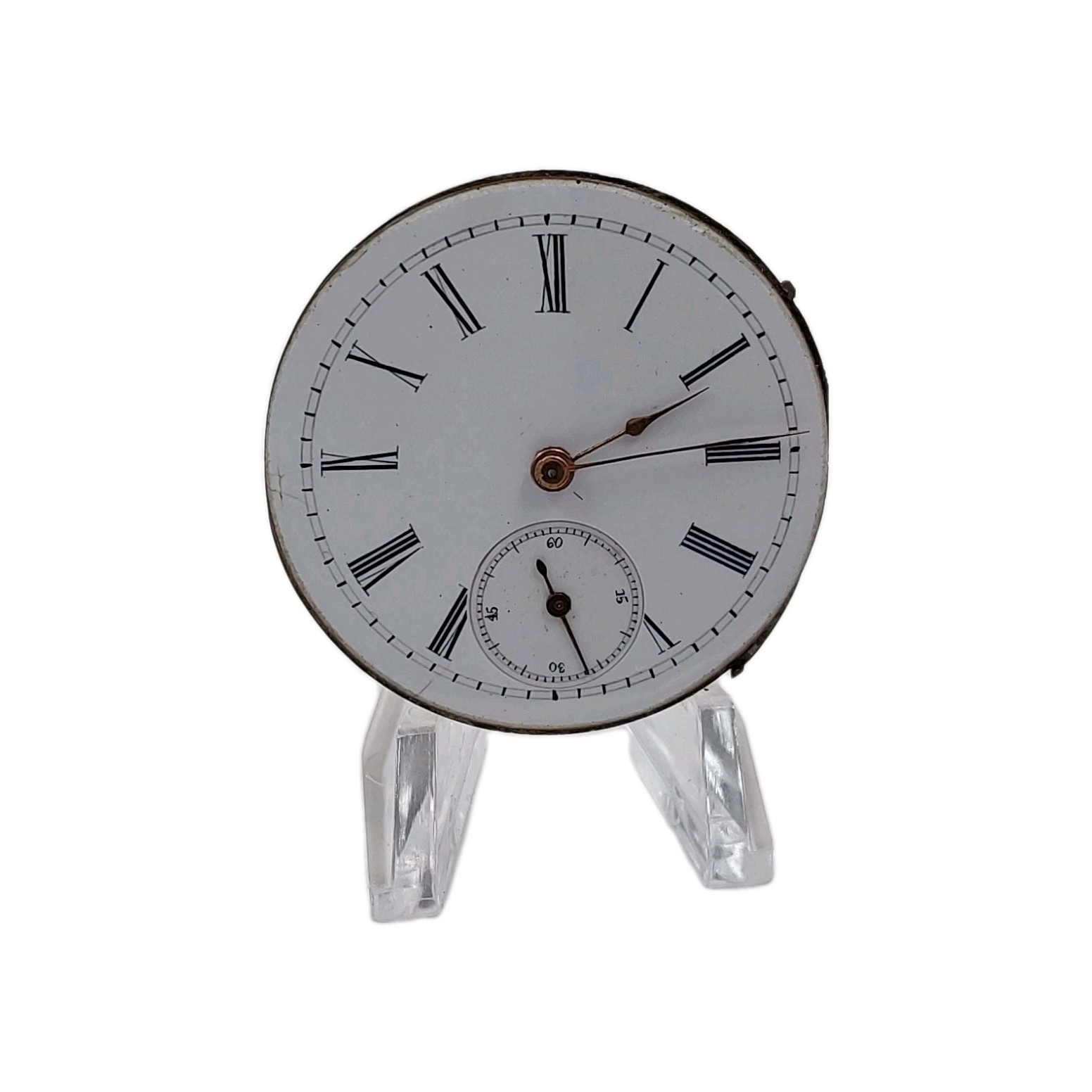 Unbranded Movement Sunk Enamel Dial Hands Pocket Watch Parts Video 1860
