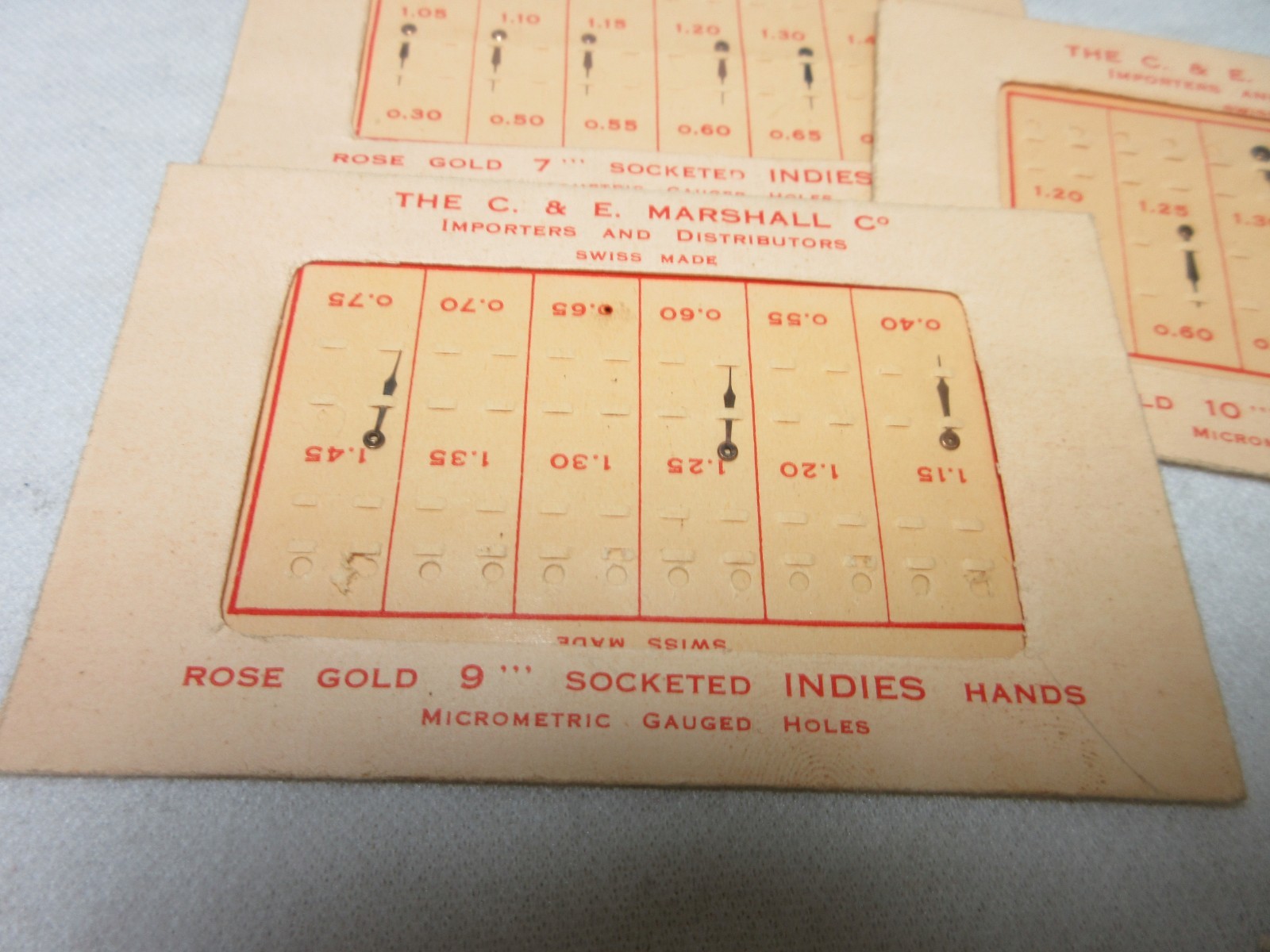 CE MARSHALL WATCH HANDS WATCHMAKER REPLACEMENT PARTS #249