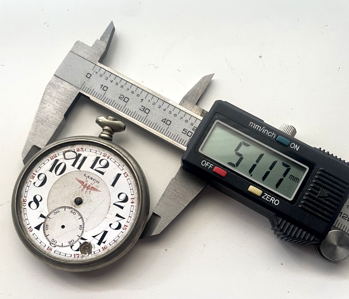 Lanco Pocket Watch Movement for Parts