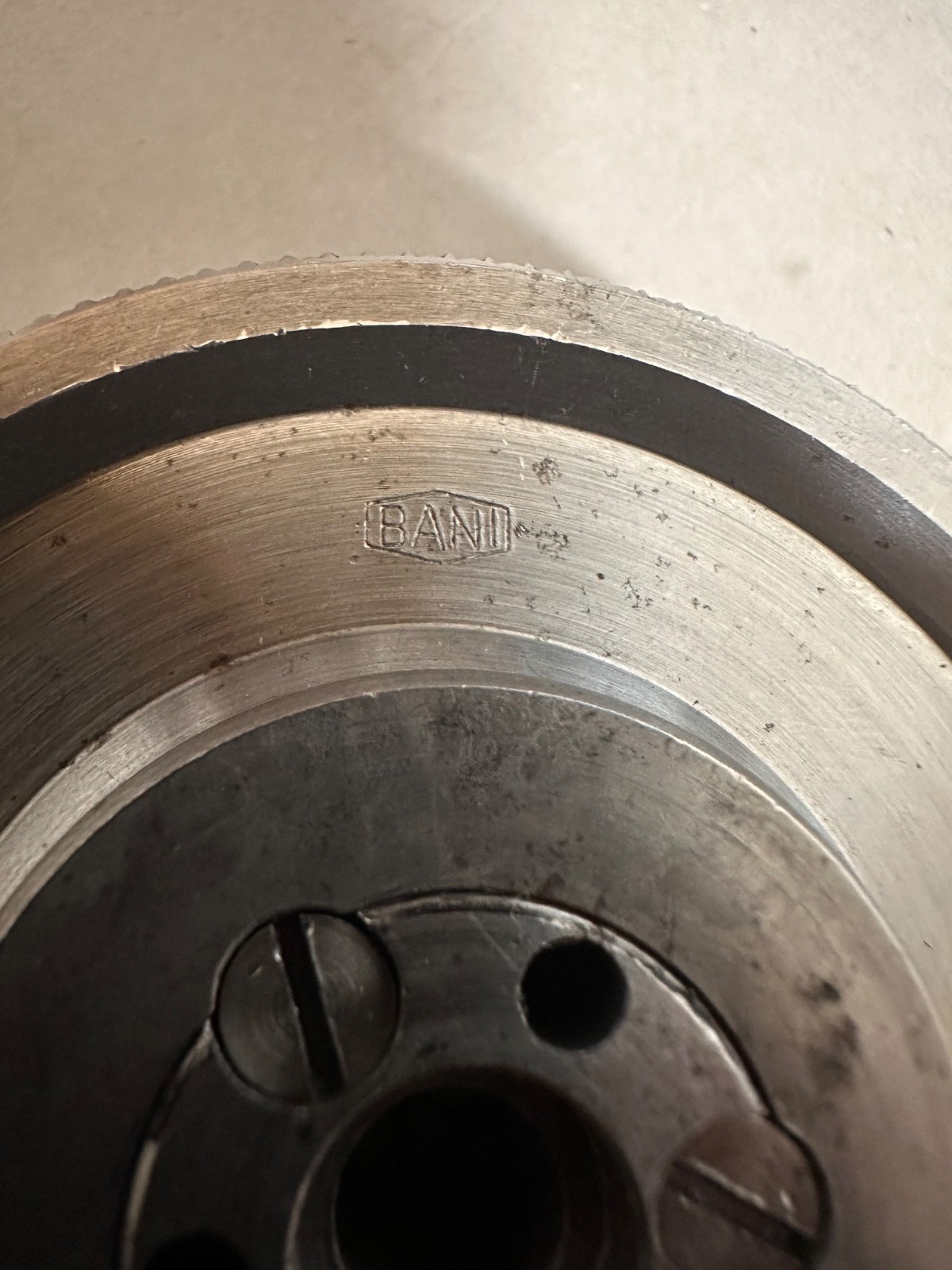 BANI JF bezel Chuck Swiss made 2 3/4″ READ!