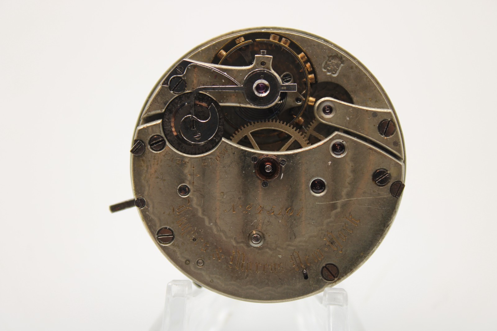 JAQUES & MARCUS NEW YORK POCKET WATCH MOVEMENT USA 45101 42.9mm (OC)