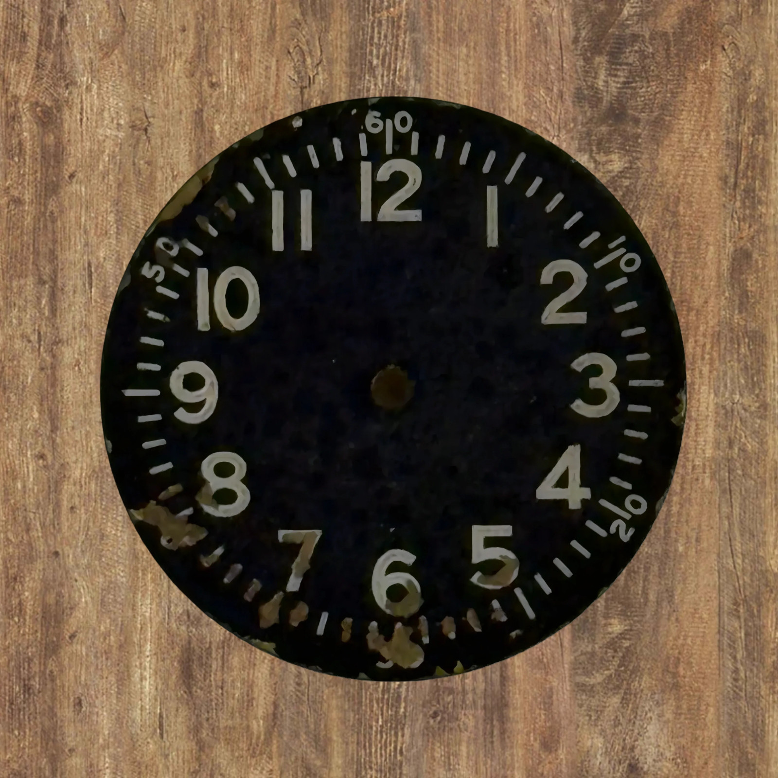Vintage Elgin Type A-11 Military WWII Watch Dial – Authentic U.S. WWII Era Black