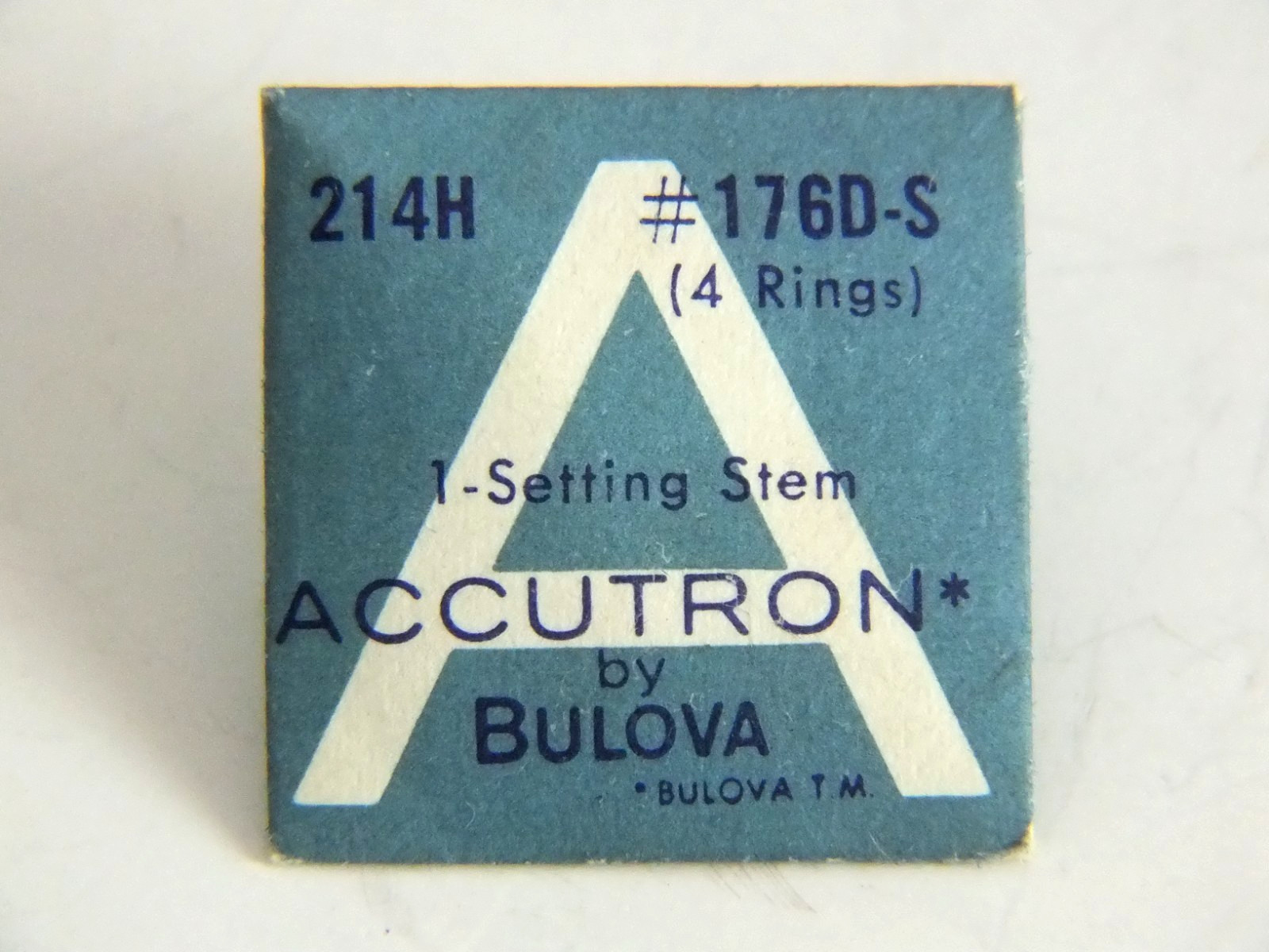 Bulova ACCUTRON *SETTING STEM* #176D-S for Movement 214H -Factory Sealed NOS!