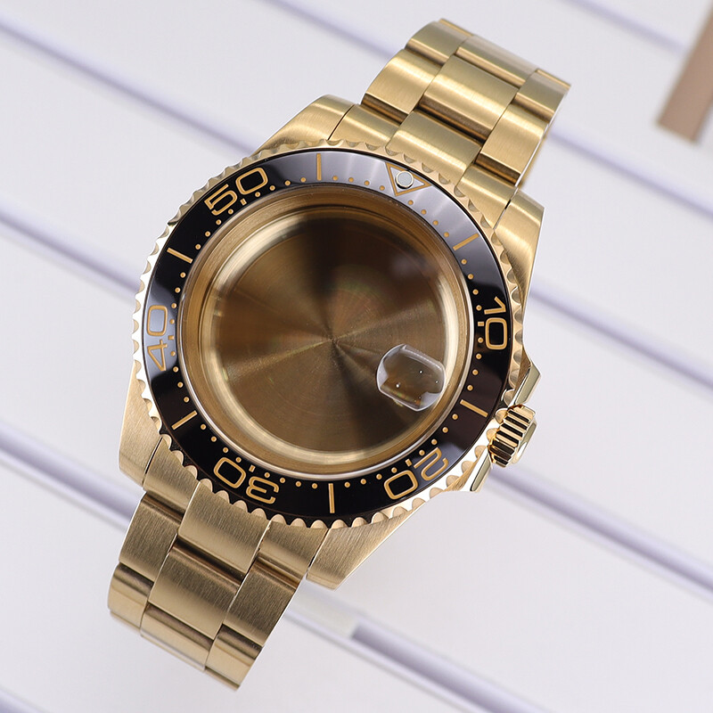 For Nh35/36 8215 2824 Movement 40mm Diver Watch Case Oyster Strap Sapphire Glass