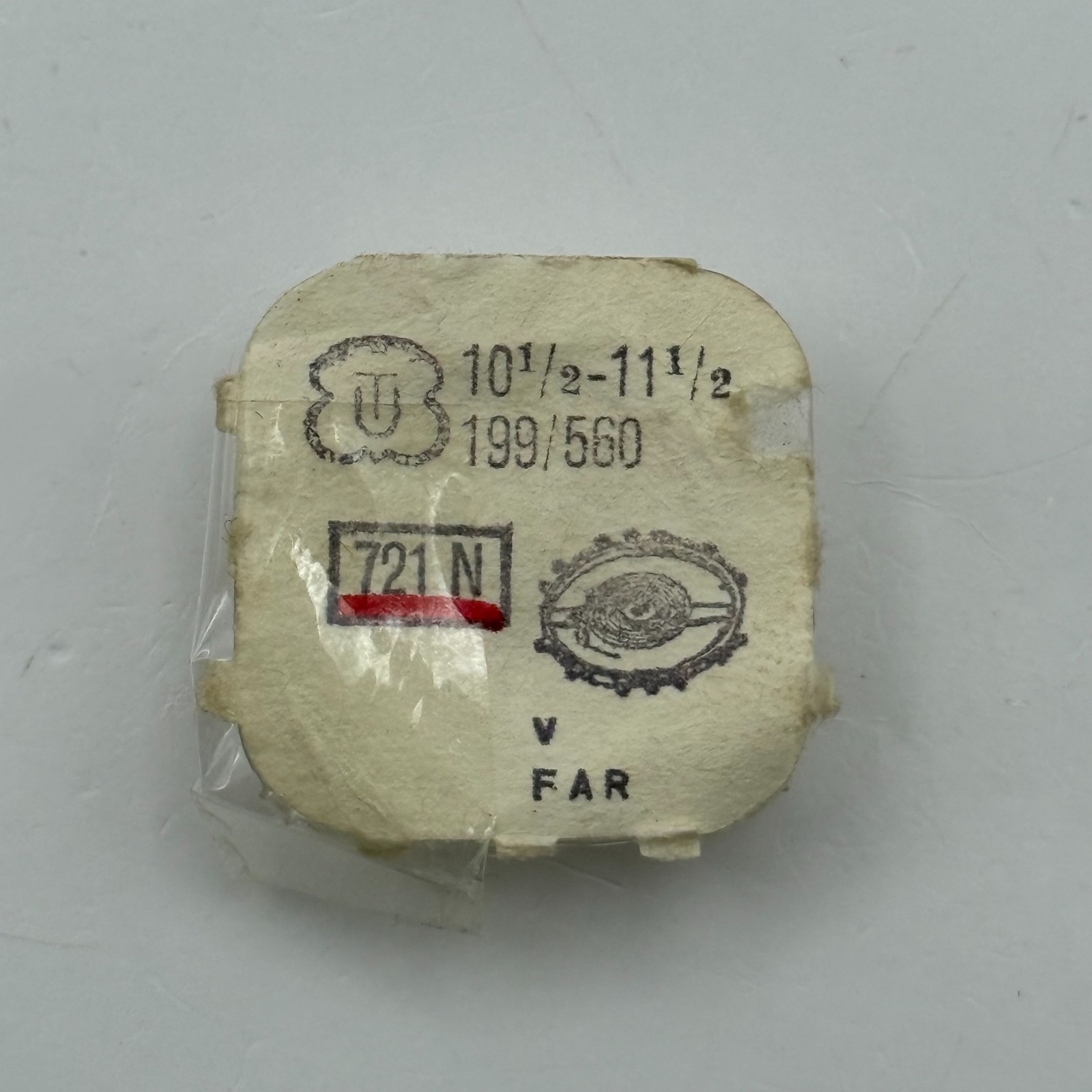 UT 721 N Unitas Balance Wheel Complete Spring 10½-11½’’’ 199/560 Watch Parts NOS