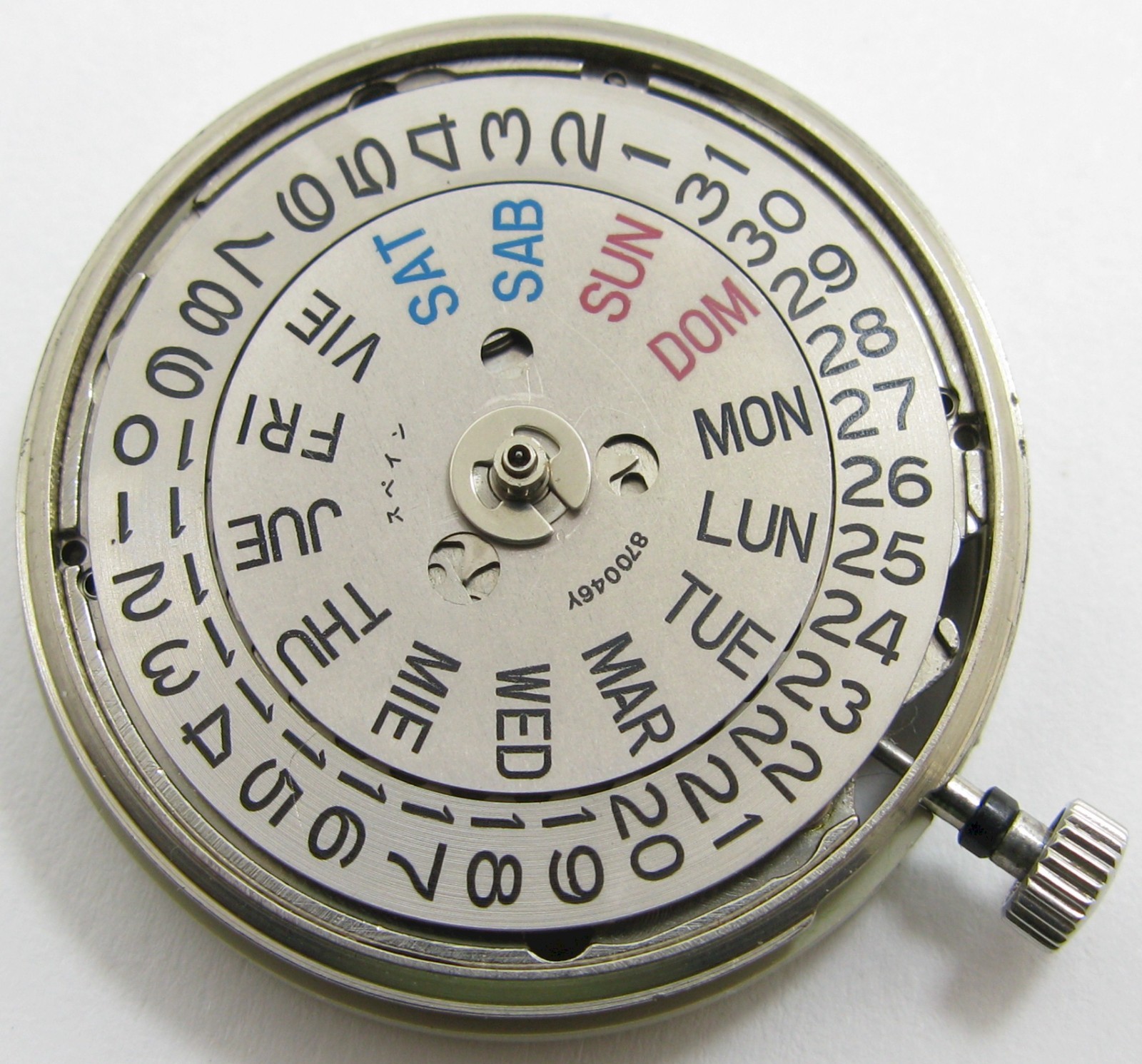 Seiko 5 7009 A automatic watch 17 jewels day date movement for parts