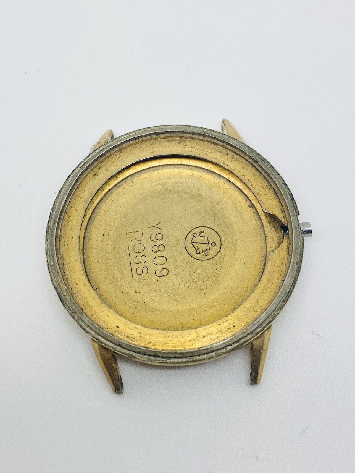 Ullysse Nardin Gold Filled 35mm Case Y9809 Without Bezel & Glass