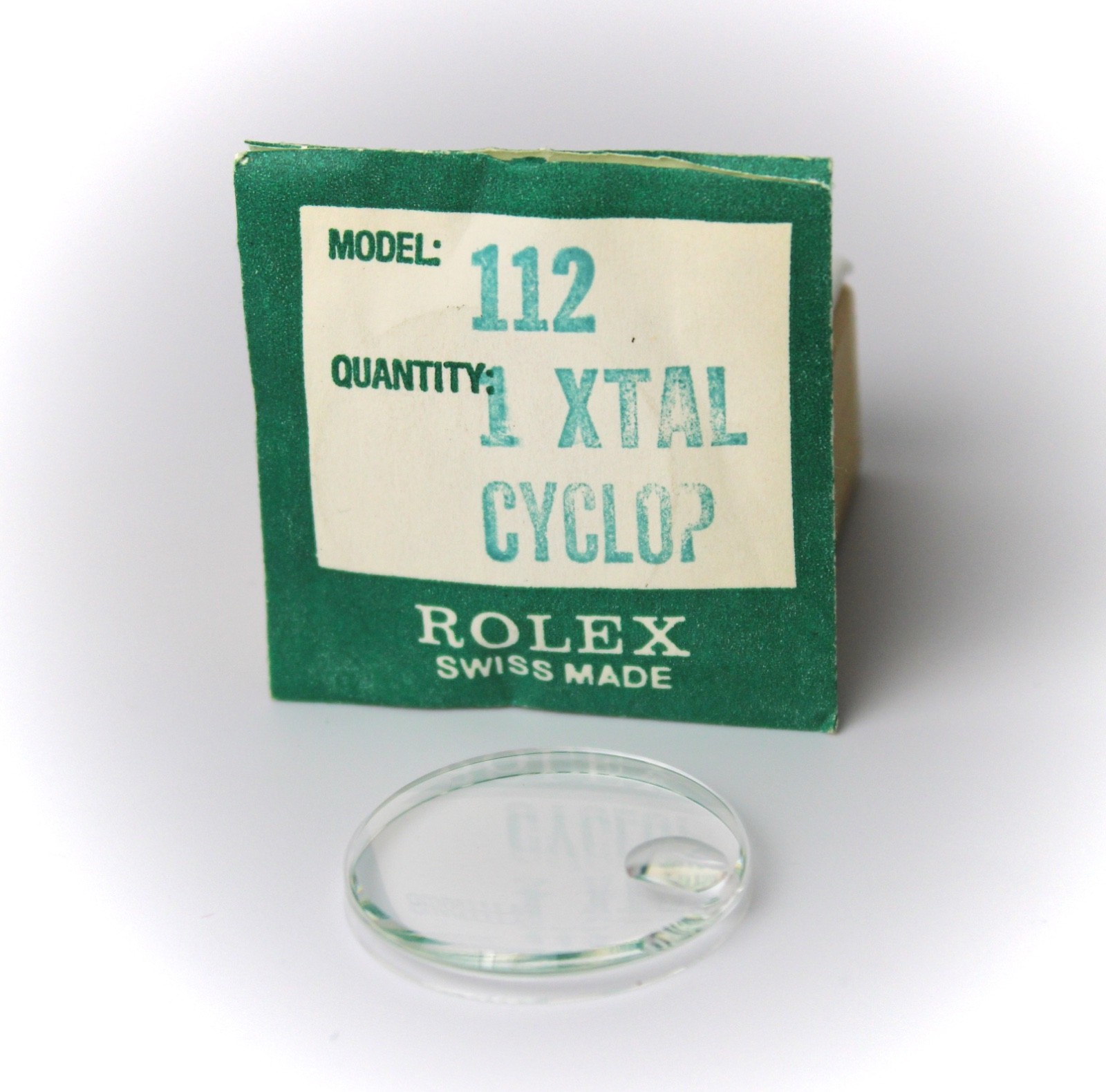 NEW Genuine Vintage Rolex Replacement Crystal Cyclop Lens 25-112