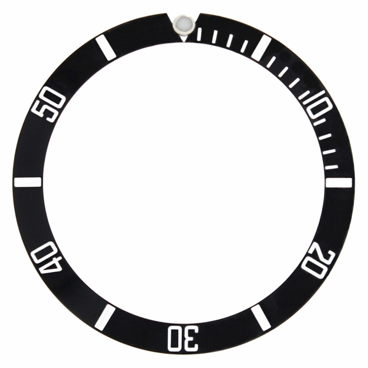 BEZEL INSERT FOR VINTAGE ROLEX SEA DWELLER WATCH 1665, 1680, 5512 BLACK
