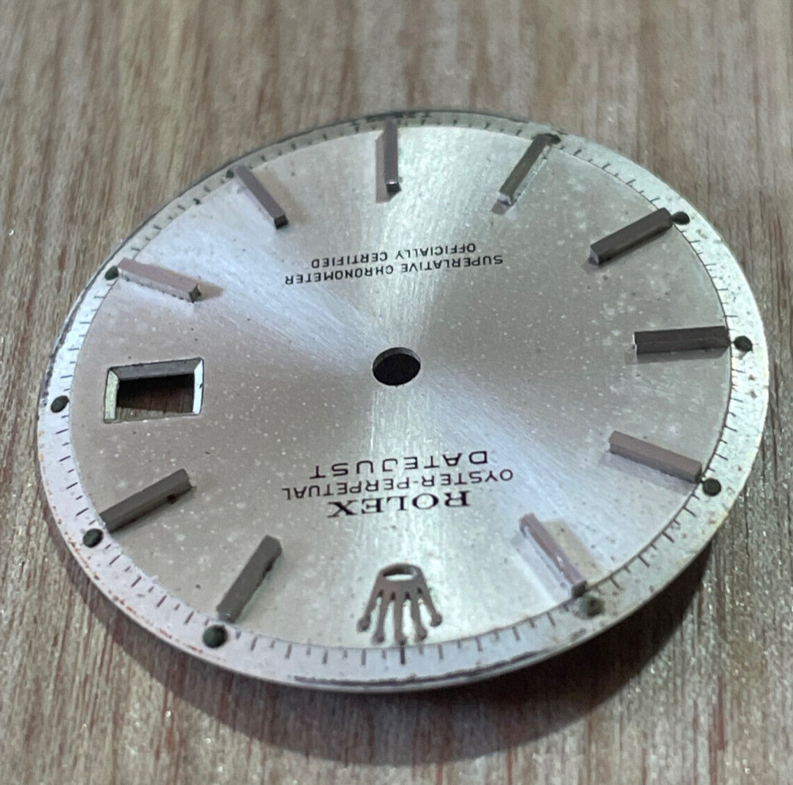 Vintage Rolex Oyster Perpertual Datejust Watch Dial For 36mm Case 1601 1603 1600