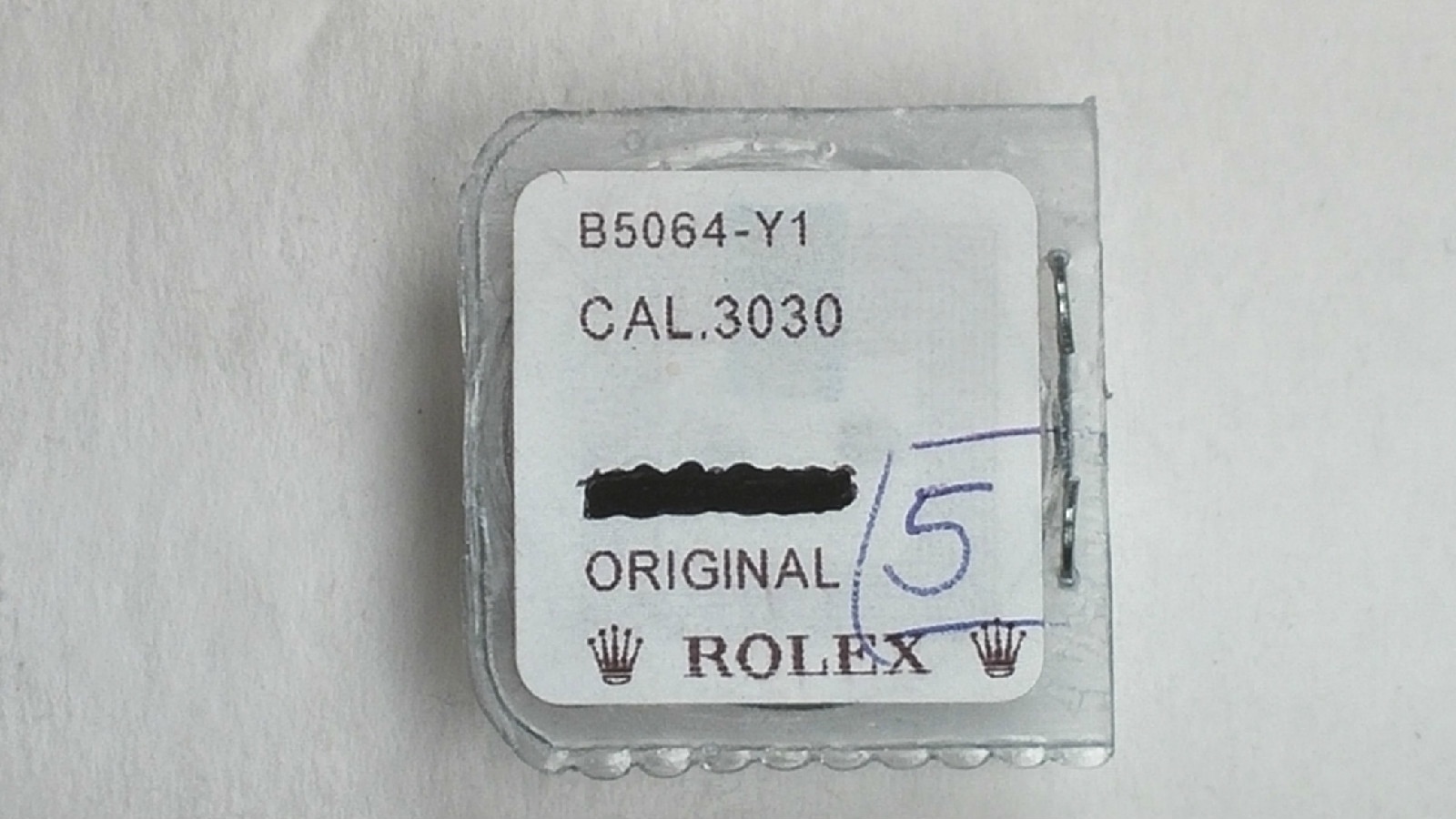Rolex part parts 3030 – 3035 5064 Axle for Oscillating Weight NEW Genuine OPEN
