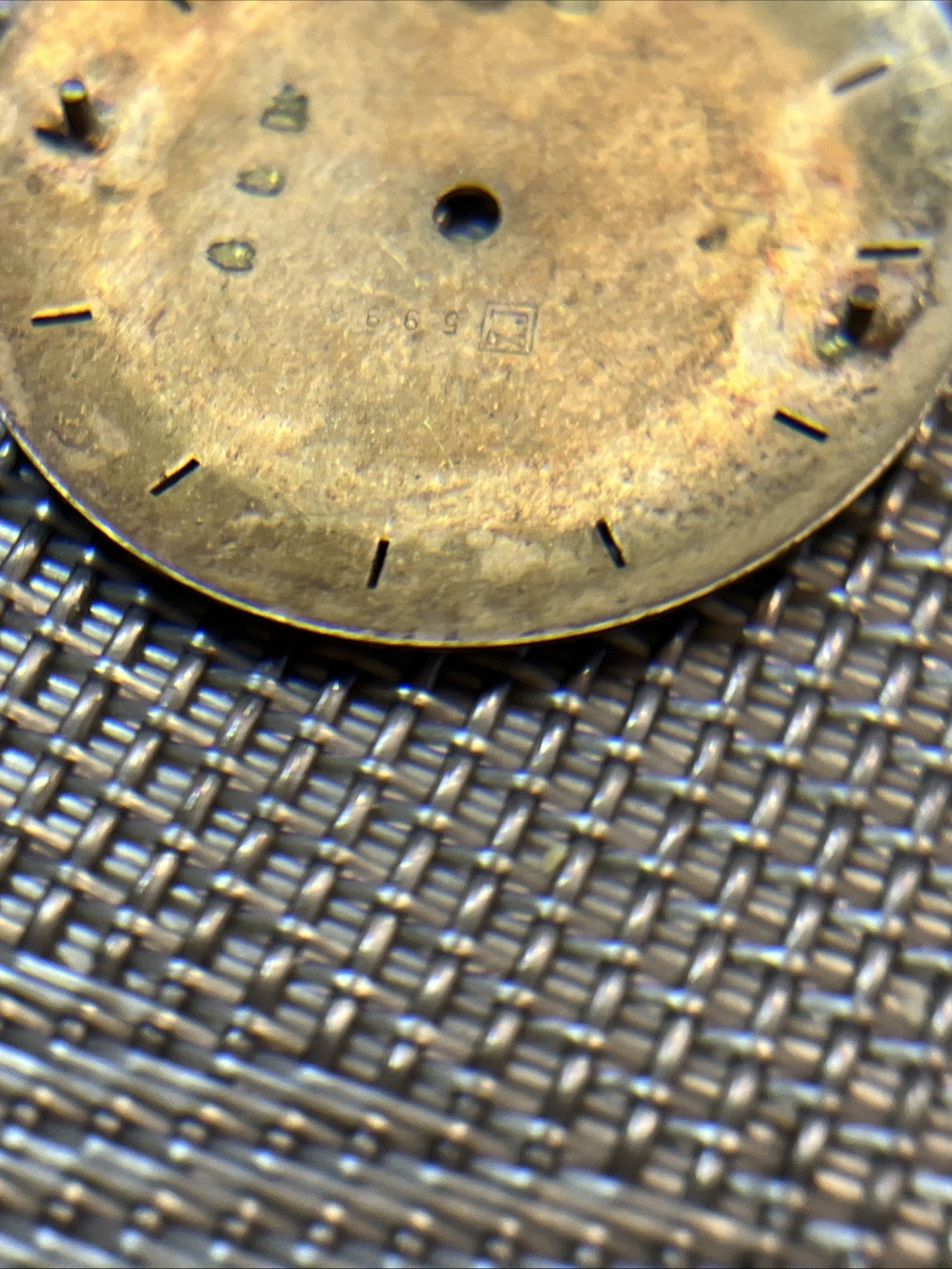 VTG Longines Admiral Automatic Watch Dial for Parts 1960 -1970